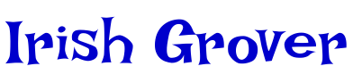 Irish Grover font