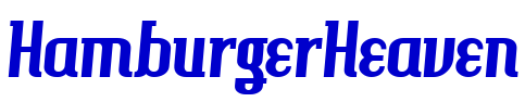 HamburgerHeaven font