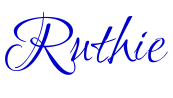 Ruthie font