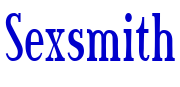 Sexsmith font